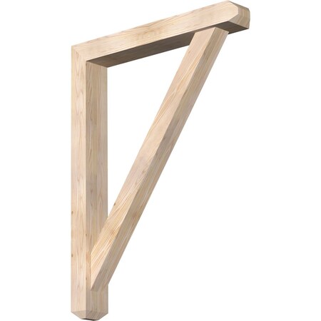 Ekena Millwork Traditional Craftsman Smooth Bracket w/ Offset Brace, Douglas Fir, 5 1/2"W x 36"D x 48"H BKT0604X36X48TRA04SDF